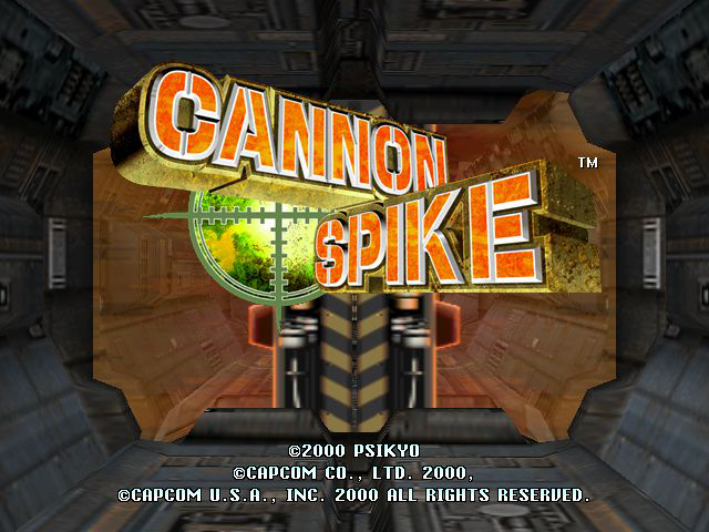 Cannon Spike Title Screen